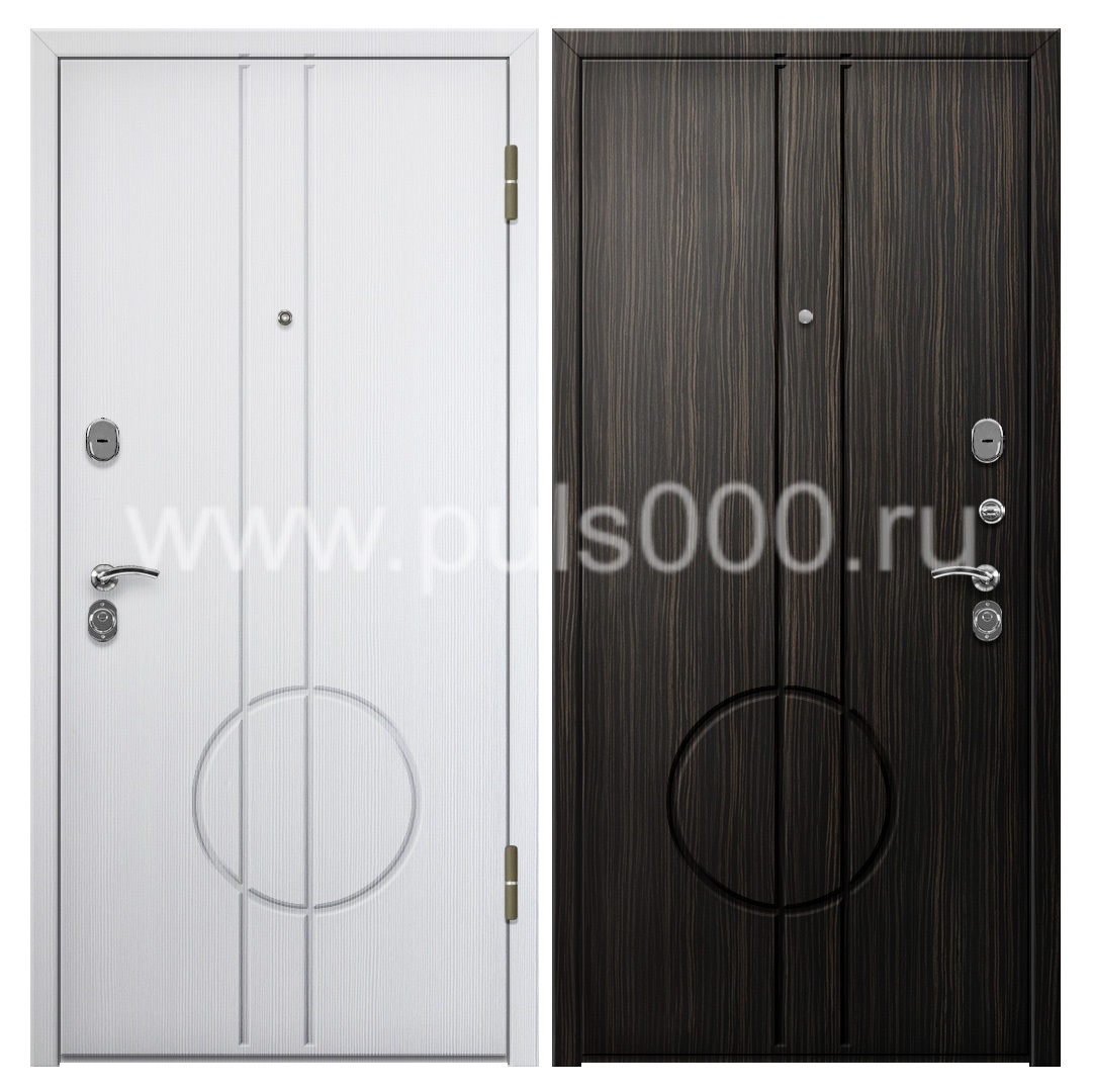 Наружная дверь с МДФ и шпонированным МДФ в коттедж MDF-258, цена 39 000  руб.